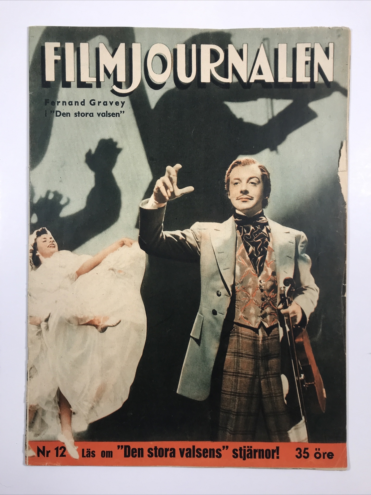 FilmJournalen Magazine in Swedish March 19 1939 Fernand Gravey Movie Stars