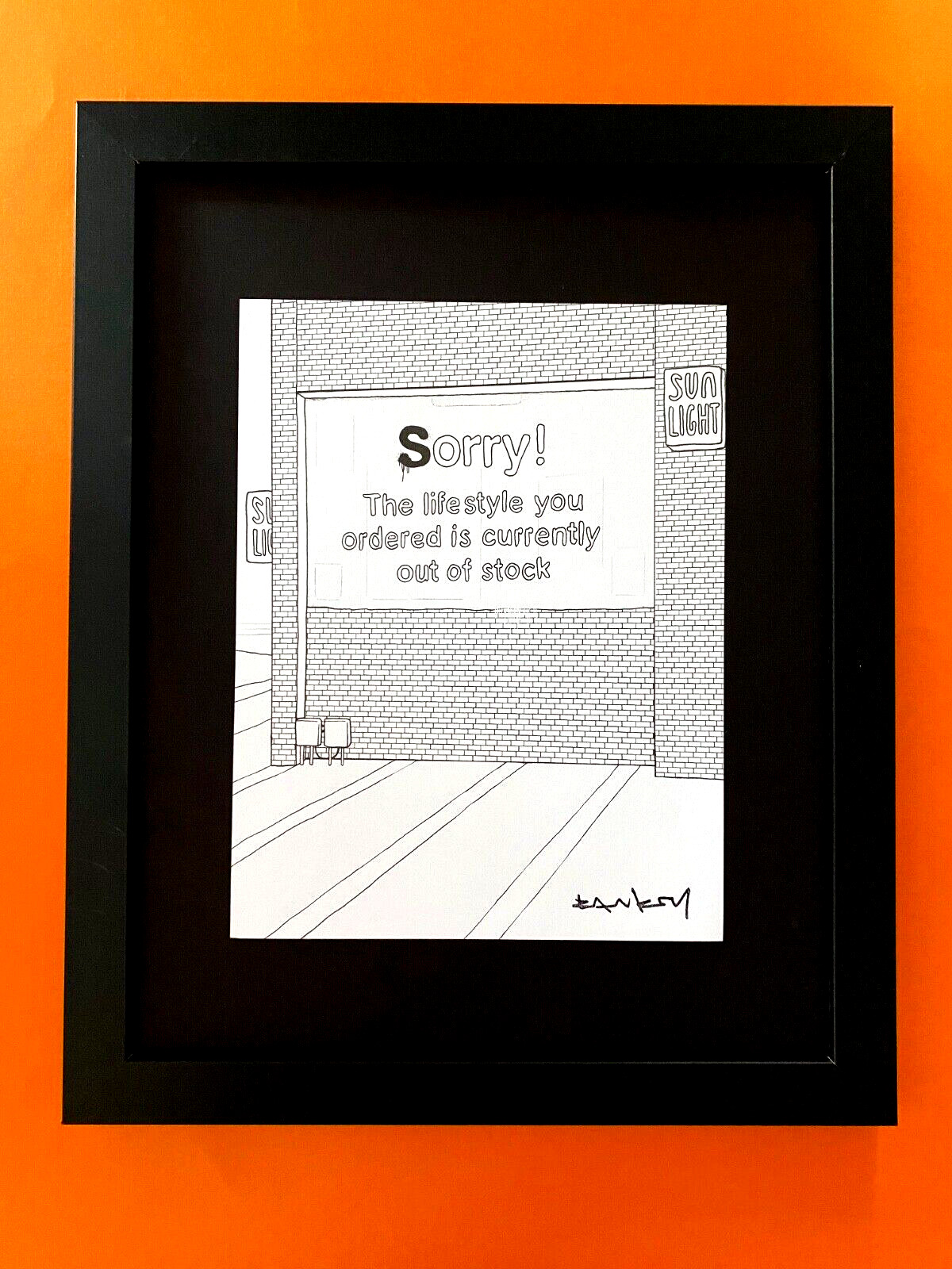 BANKSY + SIGNED GRAFFITI PRINT \ BANKSY + SIGNED GRAFFITI PRINT \
