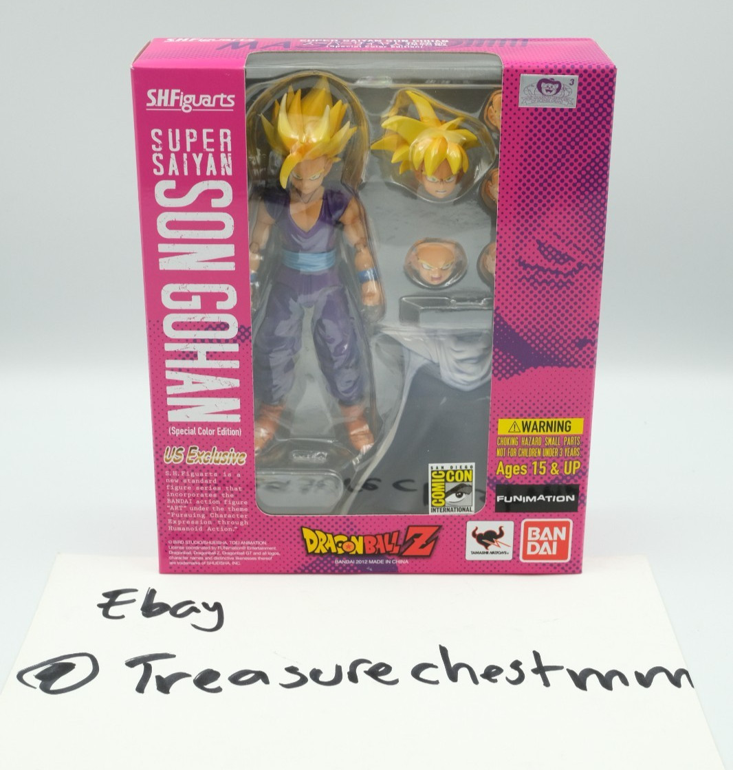 Near Mint SDCC 2012 SH Figuarts Super Saiyan Son Gohan US Exclusive Near Mint SDCC 2012 SH Figuarts Super Saiyan Son Gohan US Exclusive