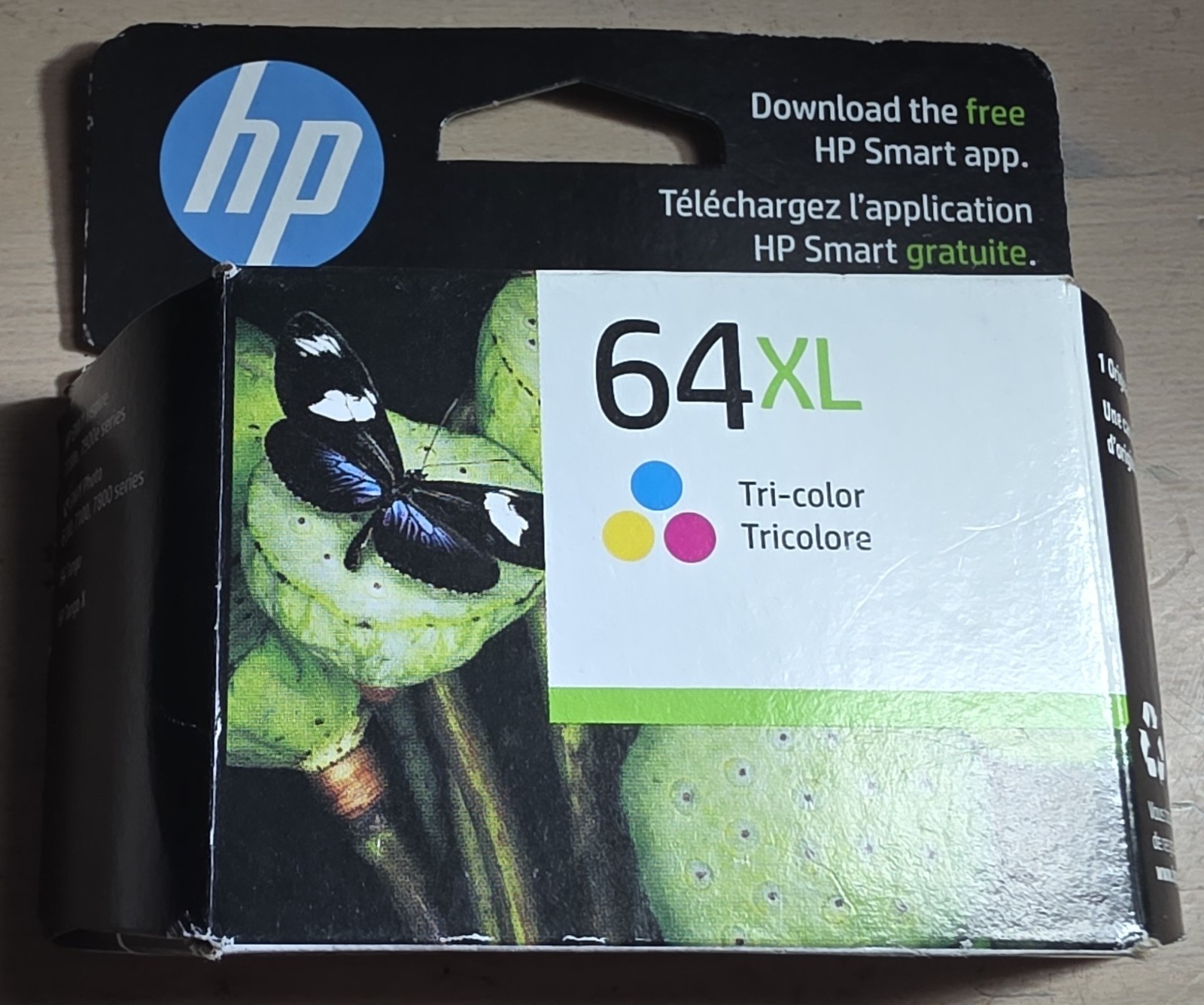 1 PACK Genuine HP 64XL High Yield Ink Cartridge Tri Color (N9J91AN)