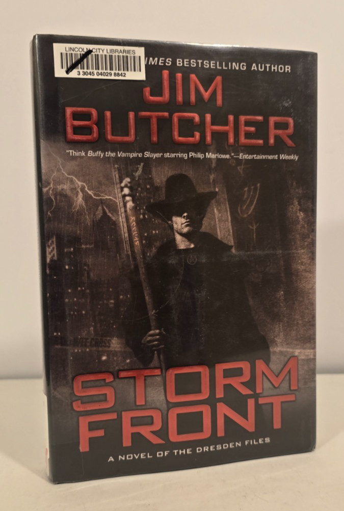 Storm Front by Jim Butcher (Hardcover) 1st Edition, 4th Printing Dresden Files 1 Storm Front by Jim Butcher (Hardcover) 1st Edition, 4th Printing Dresden Files 1