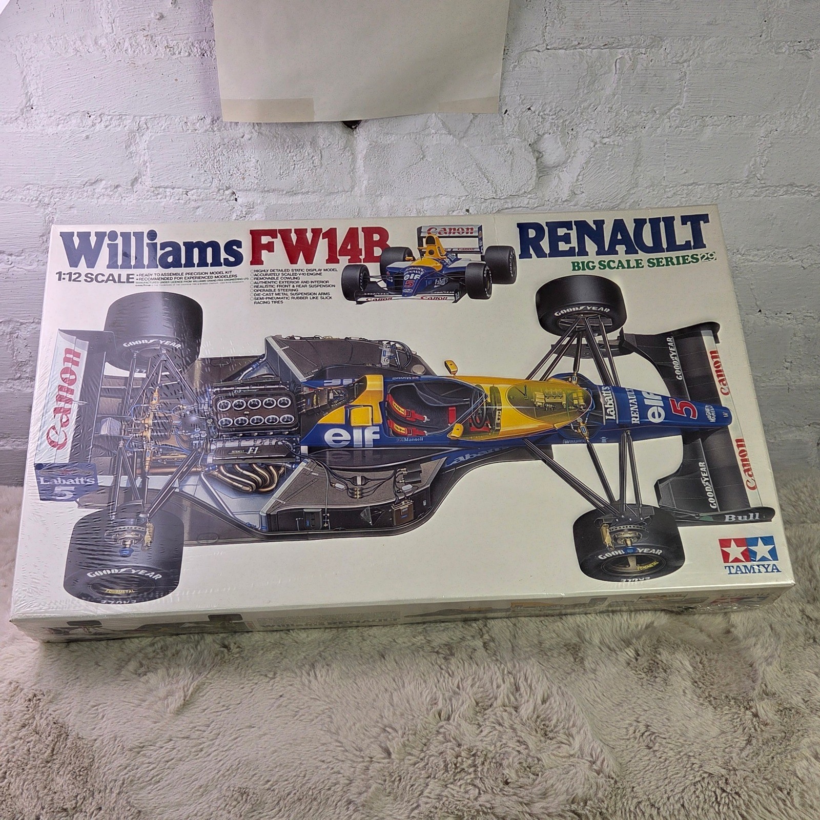 Tamiya 1/12 Williams FW14B Renault Big Scale Series 29 Model Kit 12029 NEW Tamiya 1/12 Williams FW14B Renault Big Scale Series 29 Model Kit 12029 NEW
