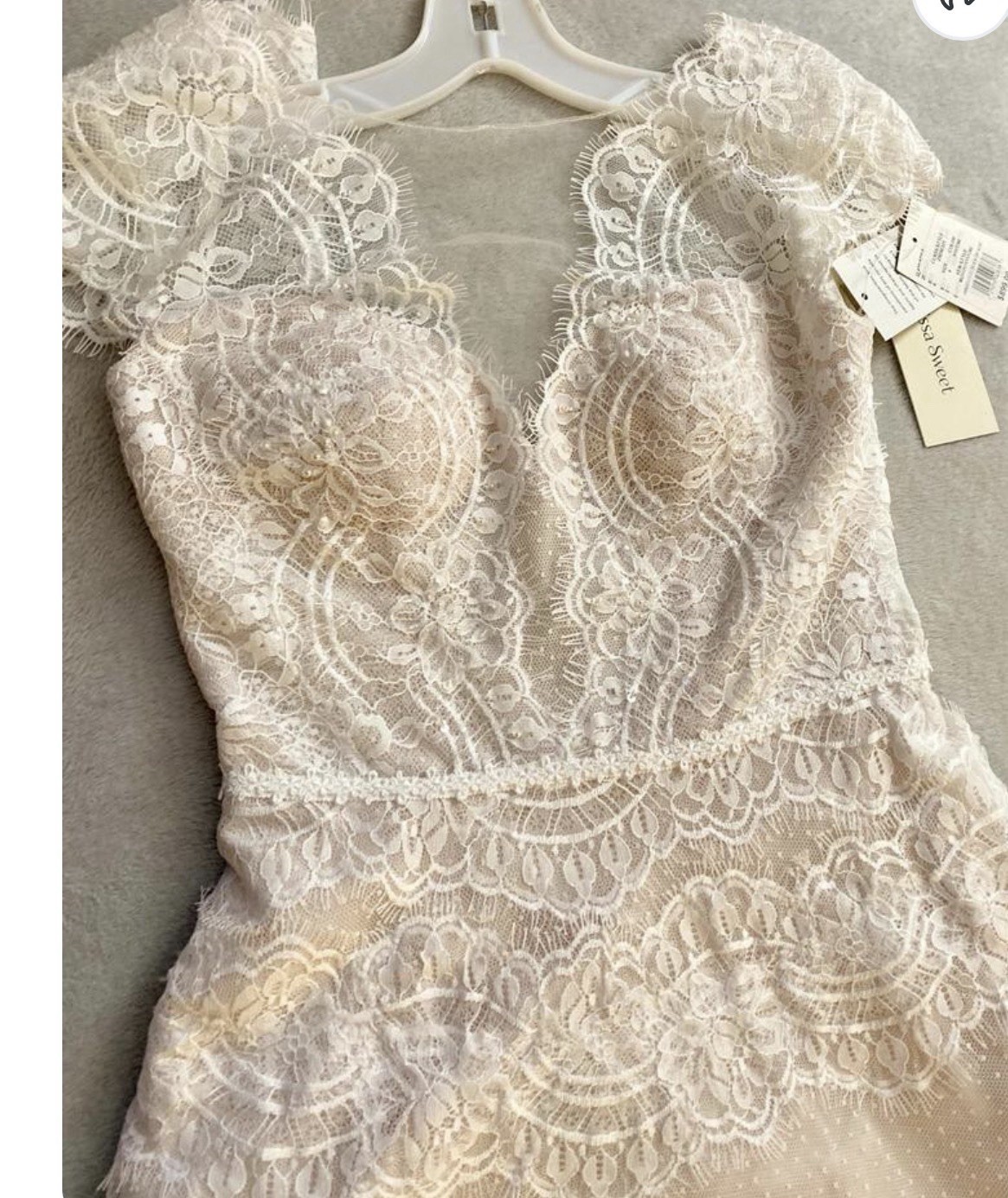 Melissa Sweet Designer Wedding Dress Size 8 David’s Bridal Lace Sweetheart Nwt Melissa Sweet Designer Wedding Dress Size 8 David’s Bridal Lace Sweetheart Nwt