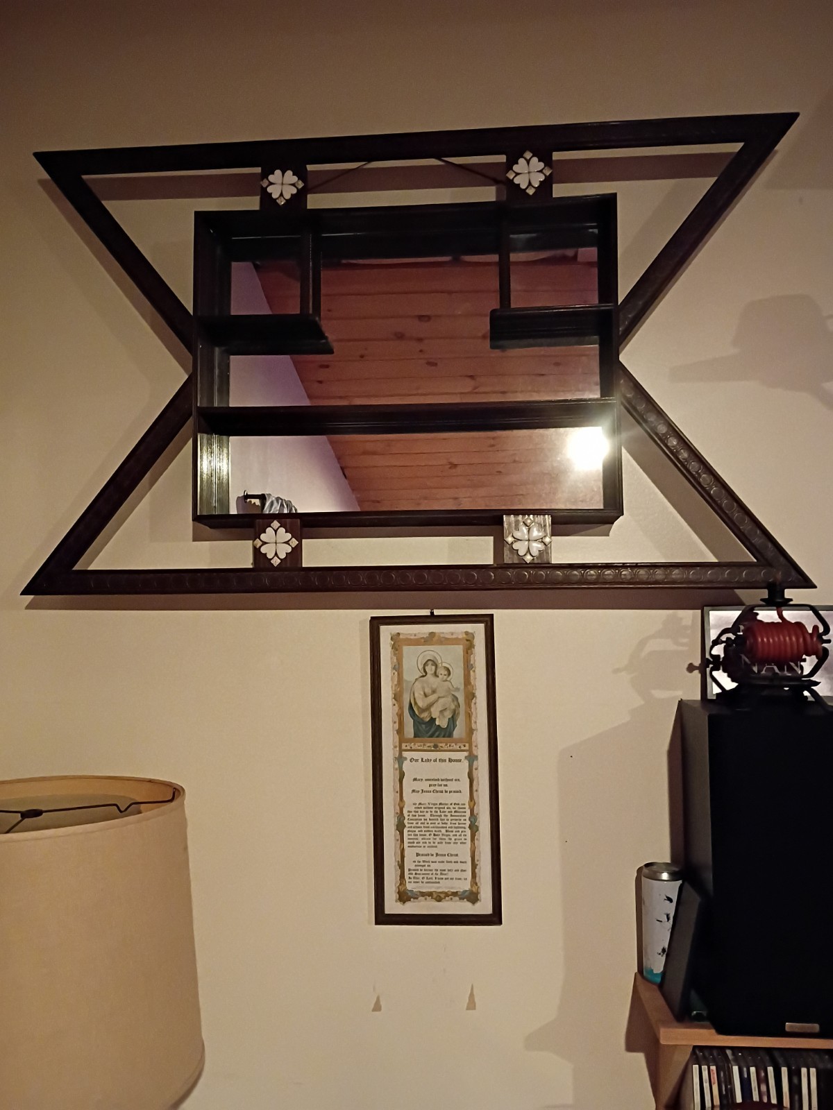 Exceptional Vtg Shadow Box Atomic Mirror Mid Century Modern MCM Cosmic Exceptional Vtg Shadow Box Atomic Mirror Mid Century Modern MCM Cosmic