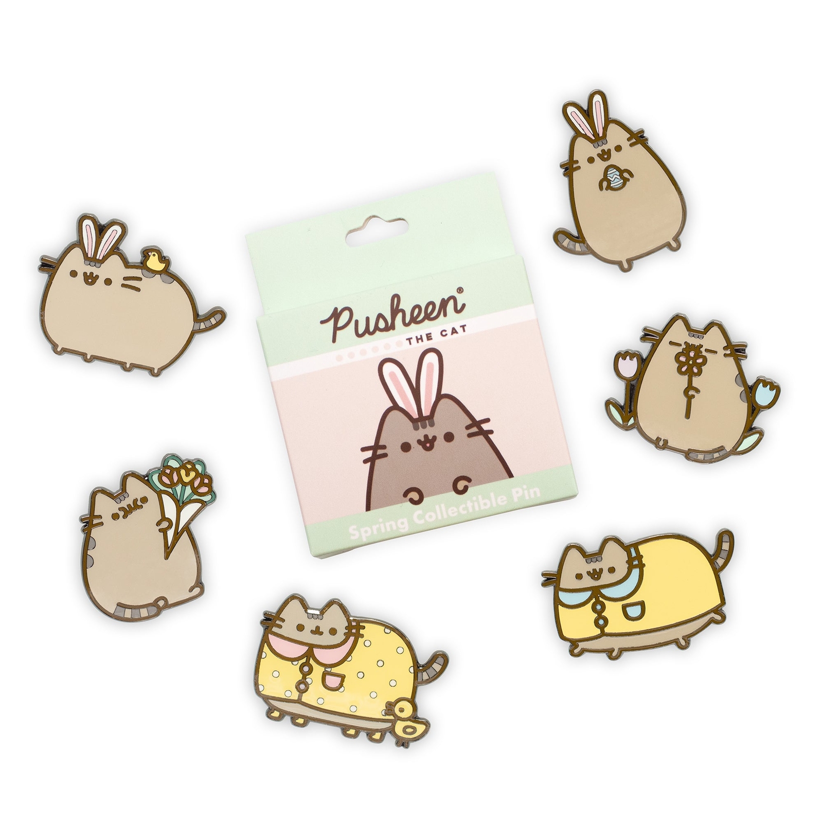 Pusheen Spring Collectible Mystery Blindbox Pins Pusheen Spring Collectible Mystery Blindbox Pins