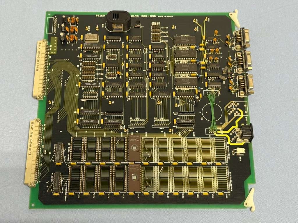 Seiko Instruments Memory PCB Circuit Board Part 68K-03E