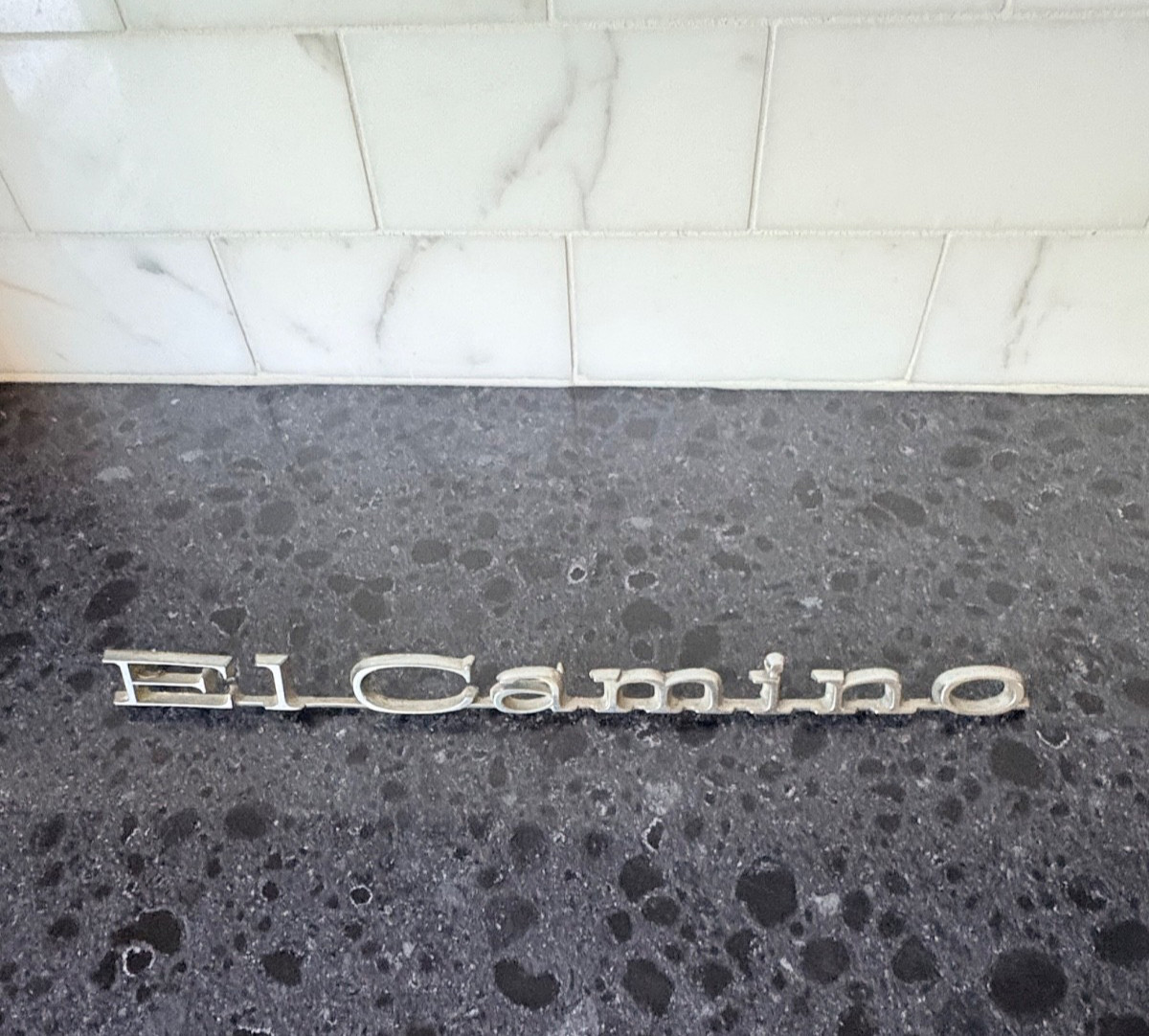 Vintage 1971-1975 Chevy El Camino Script Emblem Vintage 1971-1975 Chevy El Camino Script Emblem