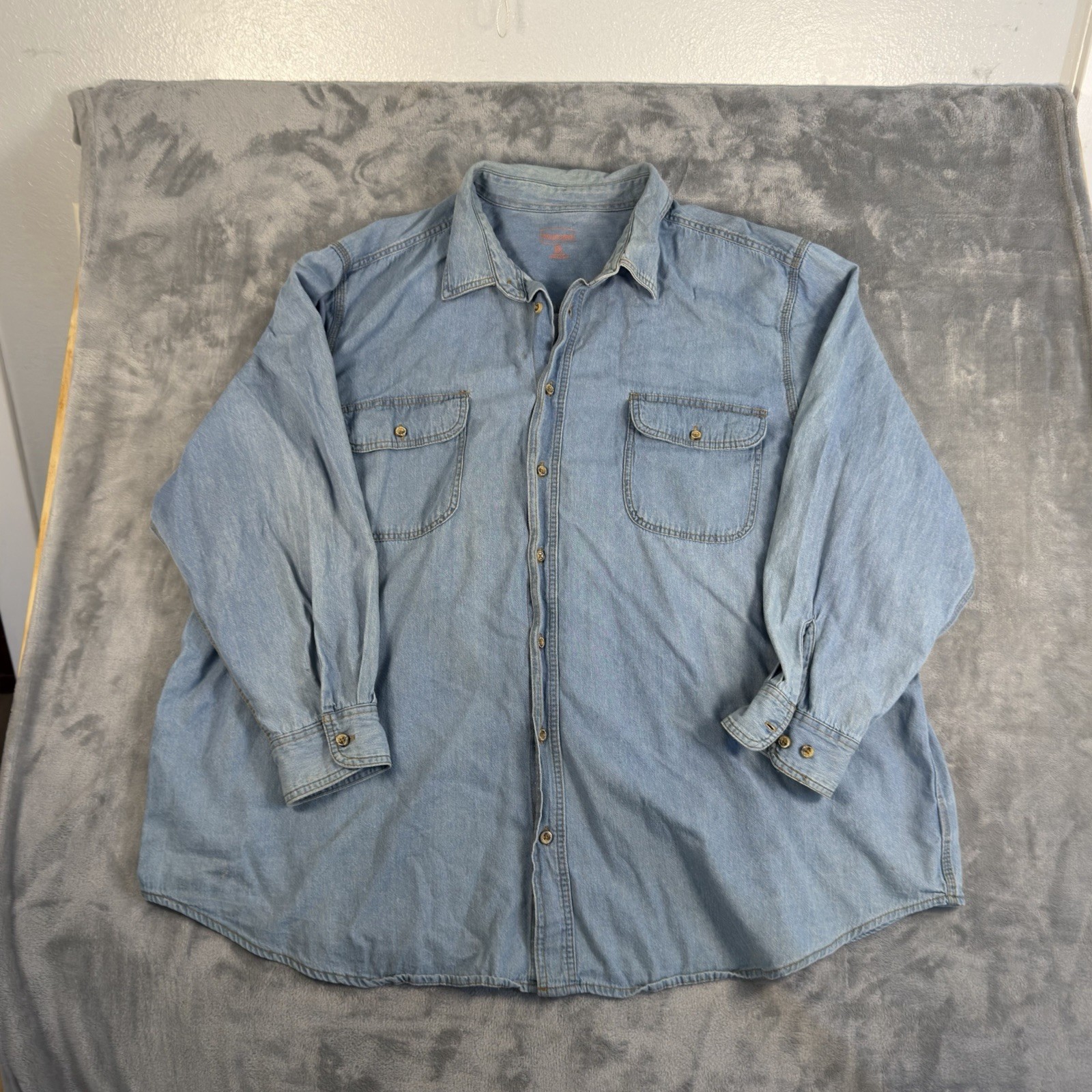 Boulder Creek Trading Co. Denim Mens LS Big Tall 4XL Preowned