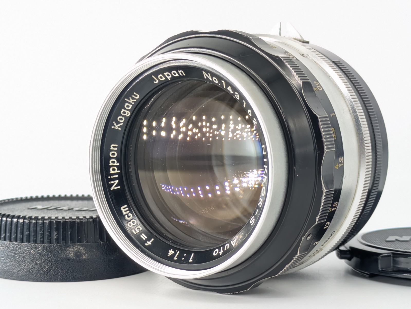Video*[Exc+++++*] Nikon Nikkor-S Auto 5.8cm 58mm f/1.4 SLR MF Lens From JAPAN  2