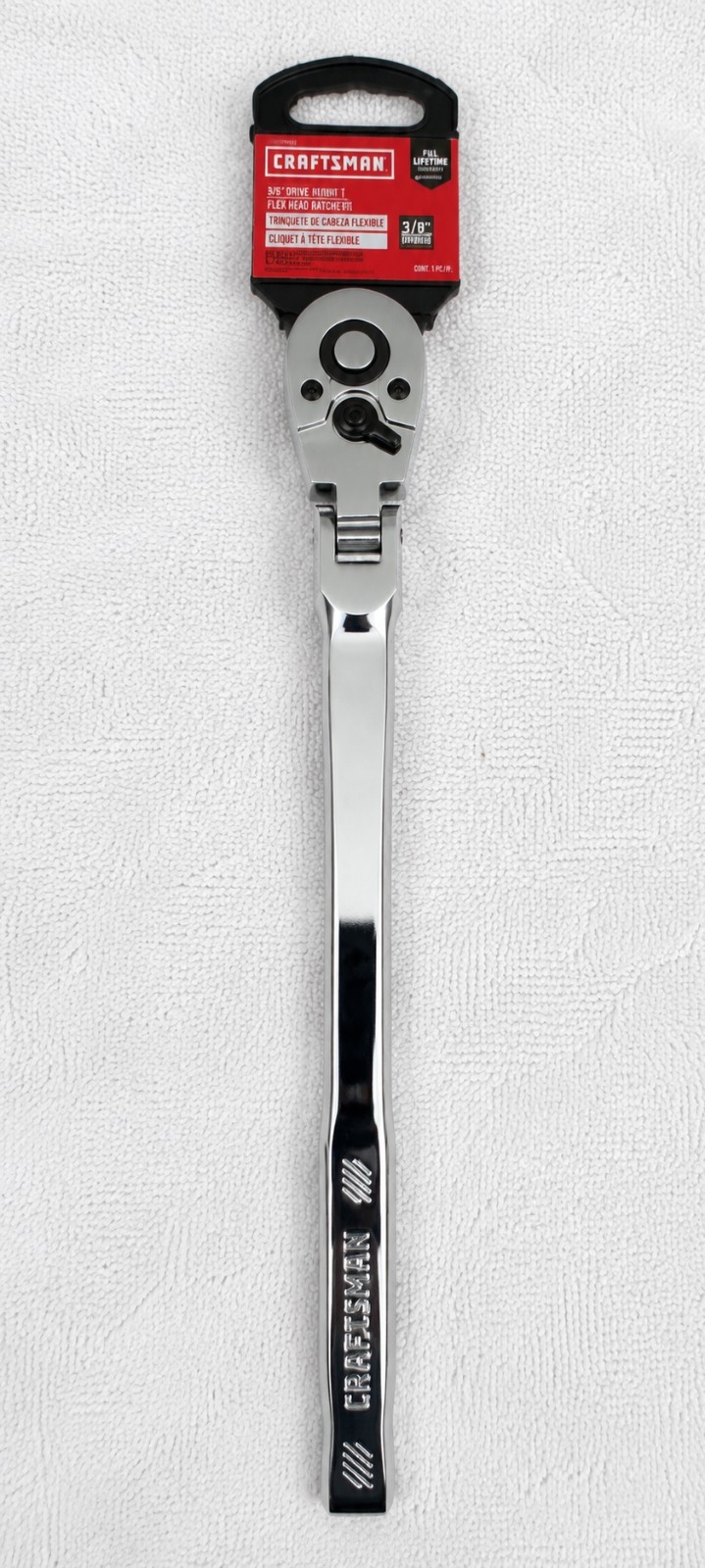 NEW Craftsman 3/8 Extra Long Handle Flex Head Ratchet