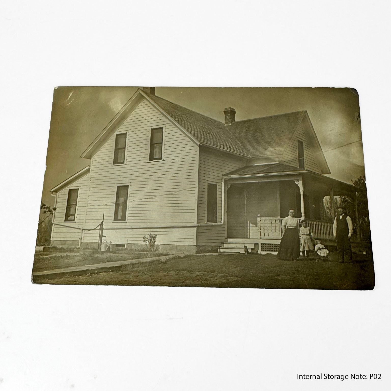 Vintage RPPC Postcard Family Home House Man Woman Child Farmhouse Divided Back Vintage RPPC Postcard Family Home House Man Woman Child Farmhouse Divided Back
