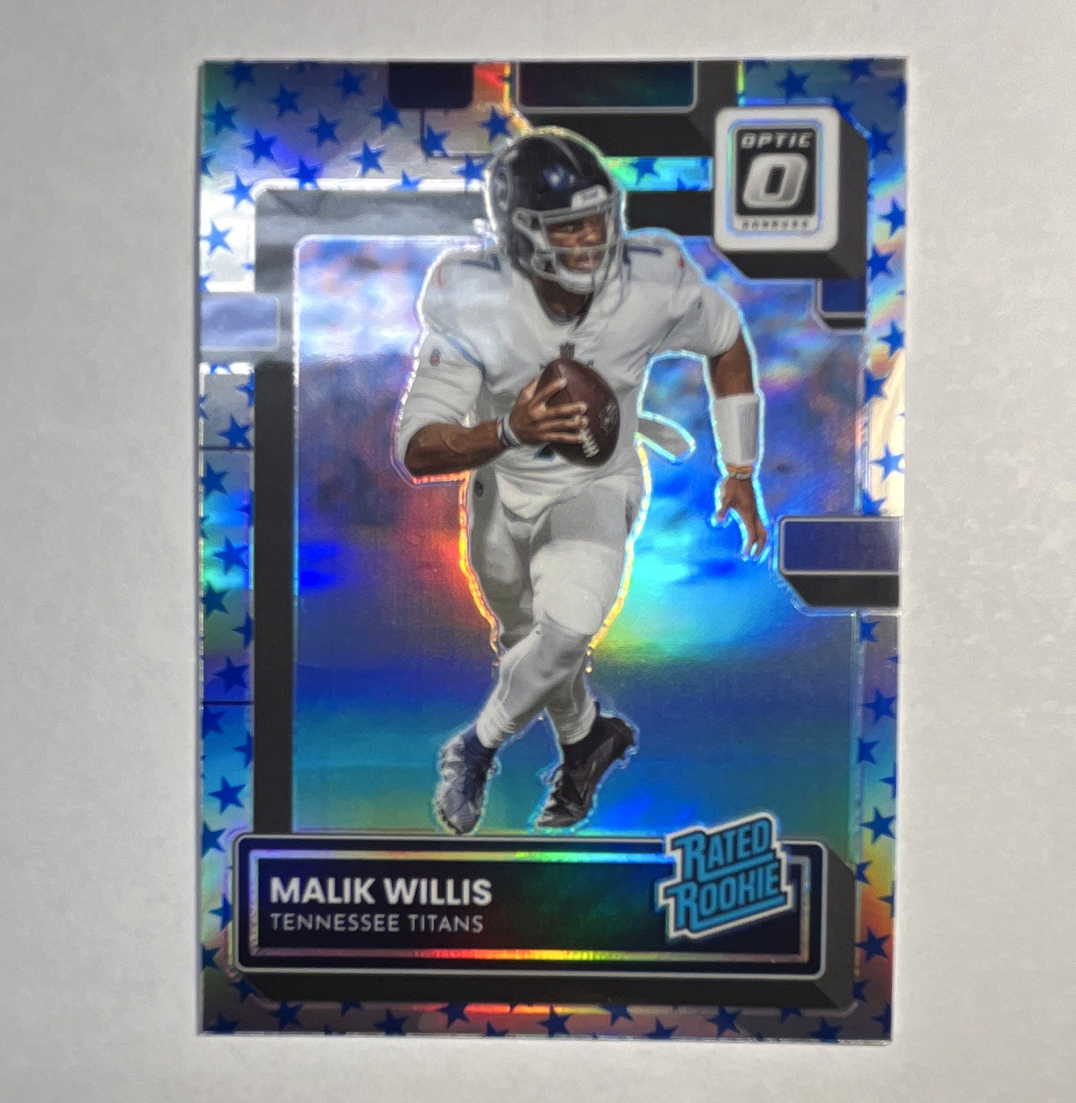 Panini 2022 Donruss Optic Malik Willis Rated Rookie Stars Prizm #203 Titans