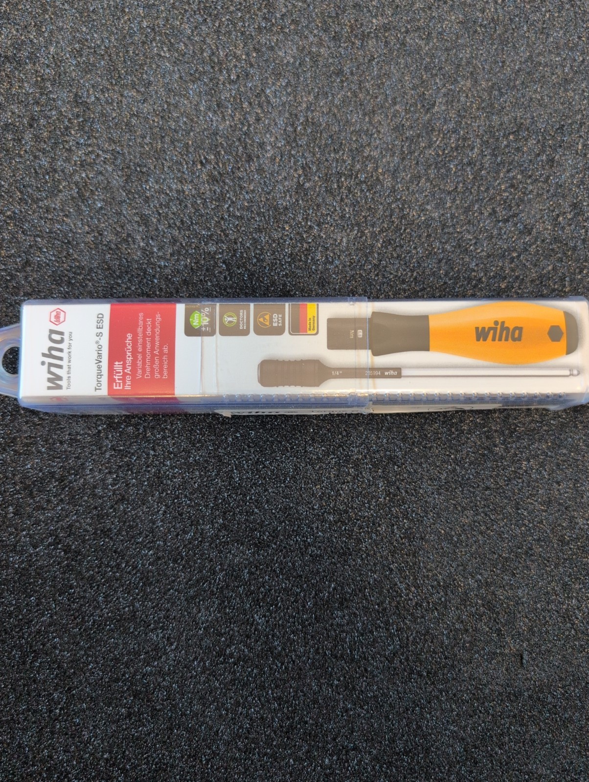 Wiha TorqueVario-S ESD Safe softfinish - 28500 -  0.040 - 0.46 Nm - New Unopened