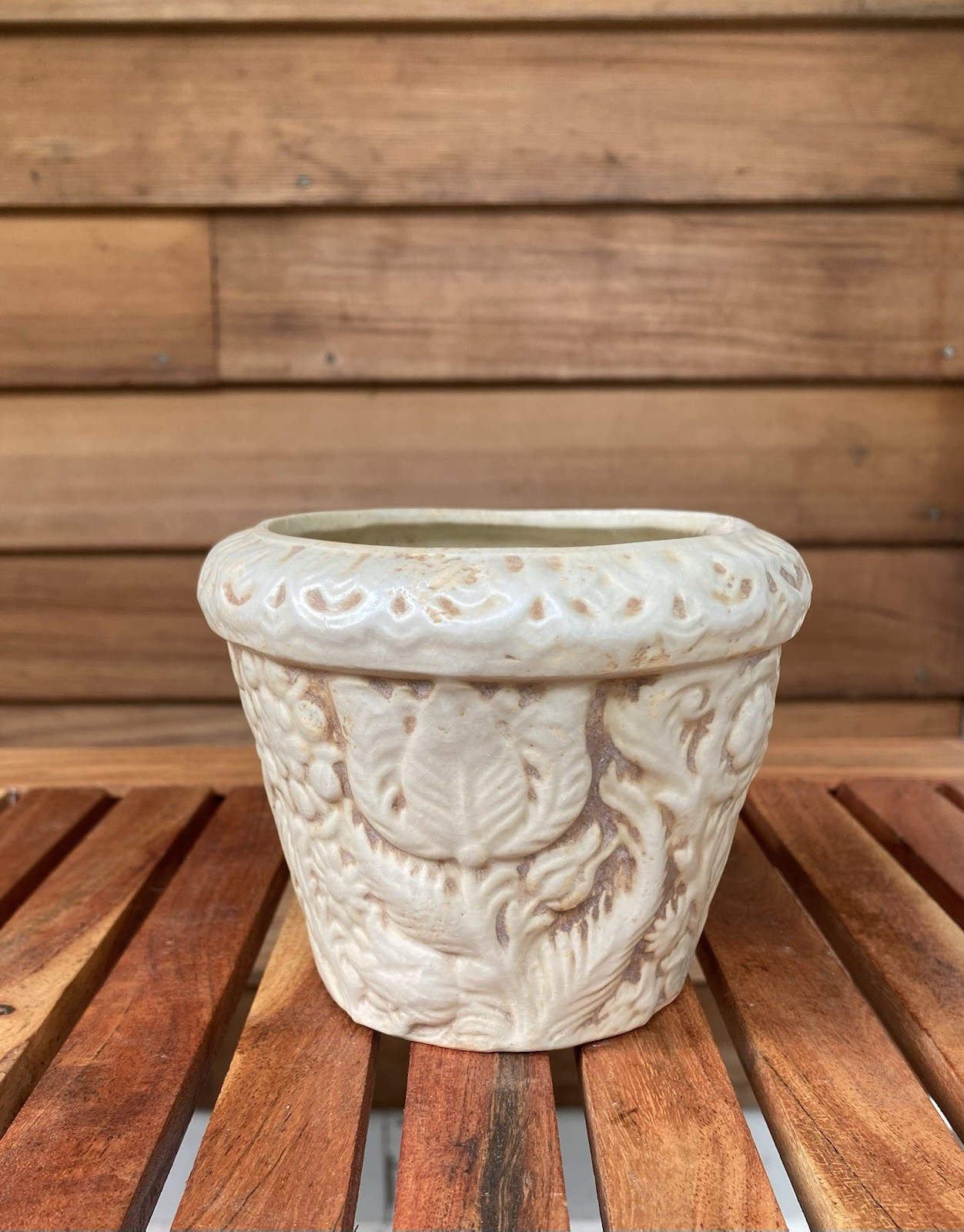 Antique Ernst Wahliss Art Nouveau Porcelain Tulip Planter Turn Vienna Austria
