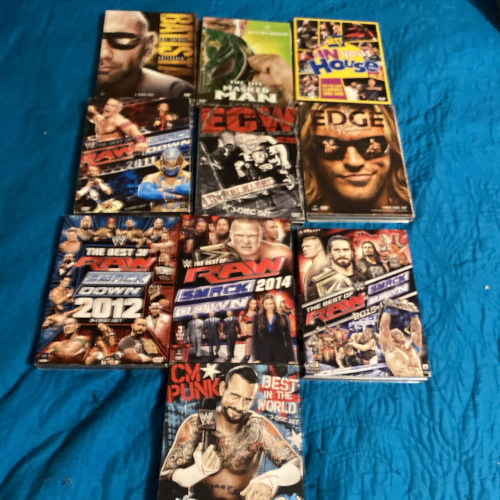 WWE THE BEST OF RAW AND SMACKDOWN  3 DVDs 2011-2012 2014 2015 ECW  Edge Of Dead