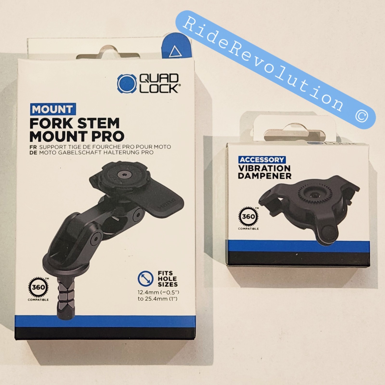 QUAD LOCK Motorcycle/Moto Fork Stem Mount PRO - NEW IN BOX