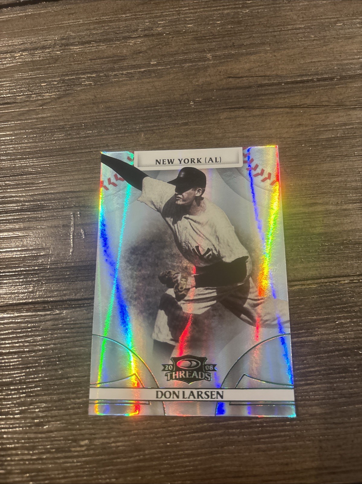 2008 Donruss Threads - Don Larsen #34 Green Century Proof /250