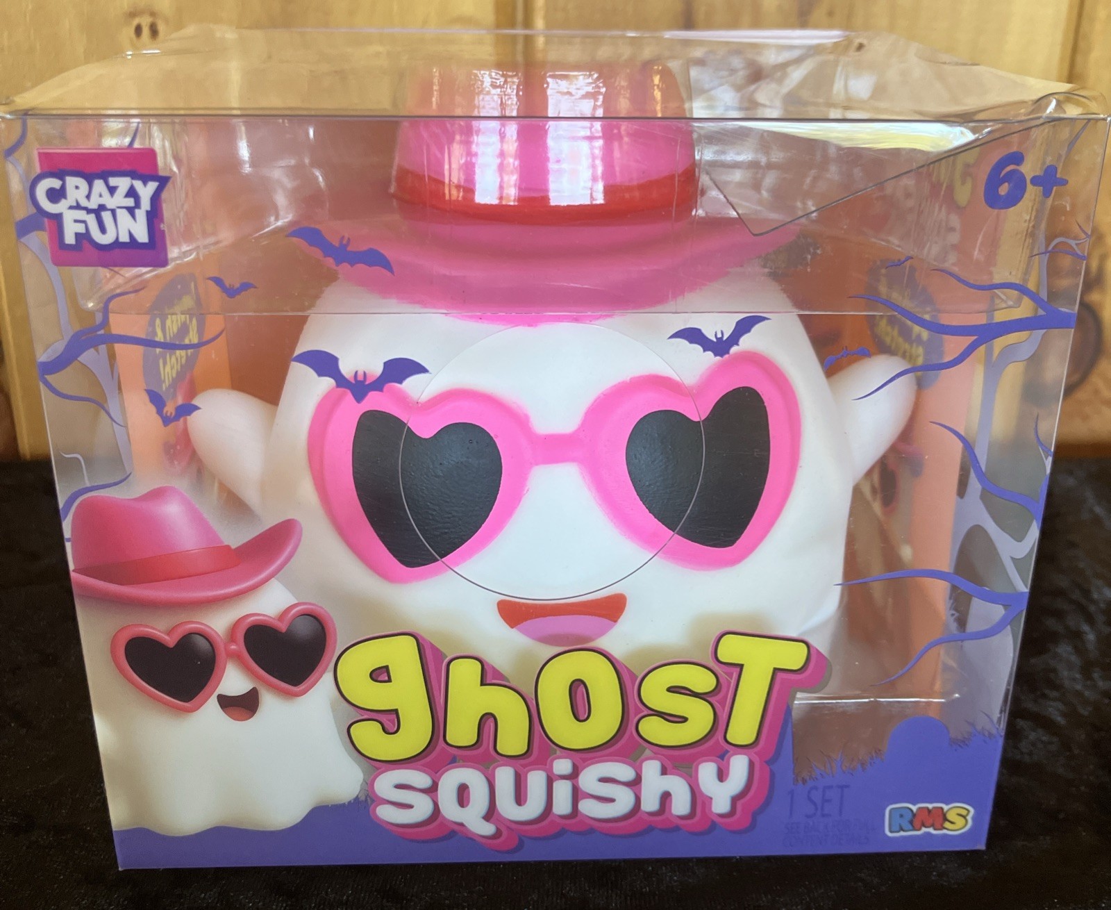 NEW RMS Crazy Fun Ghost Squishy Pink Sunglasses Halloween Sensory/Stress Toy 👻
