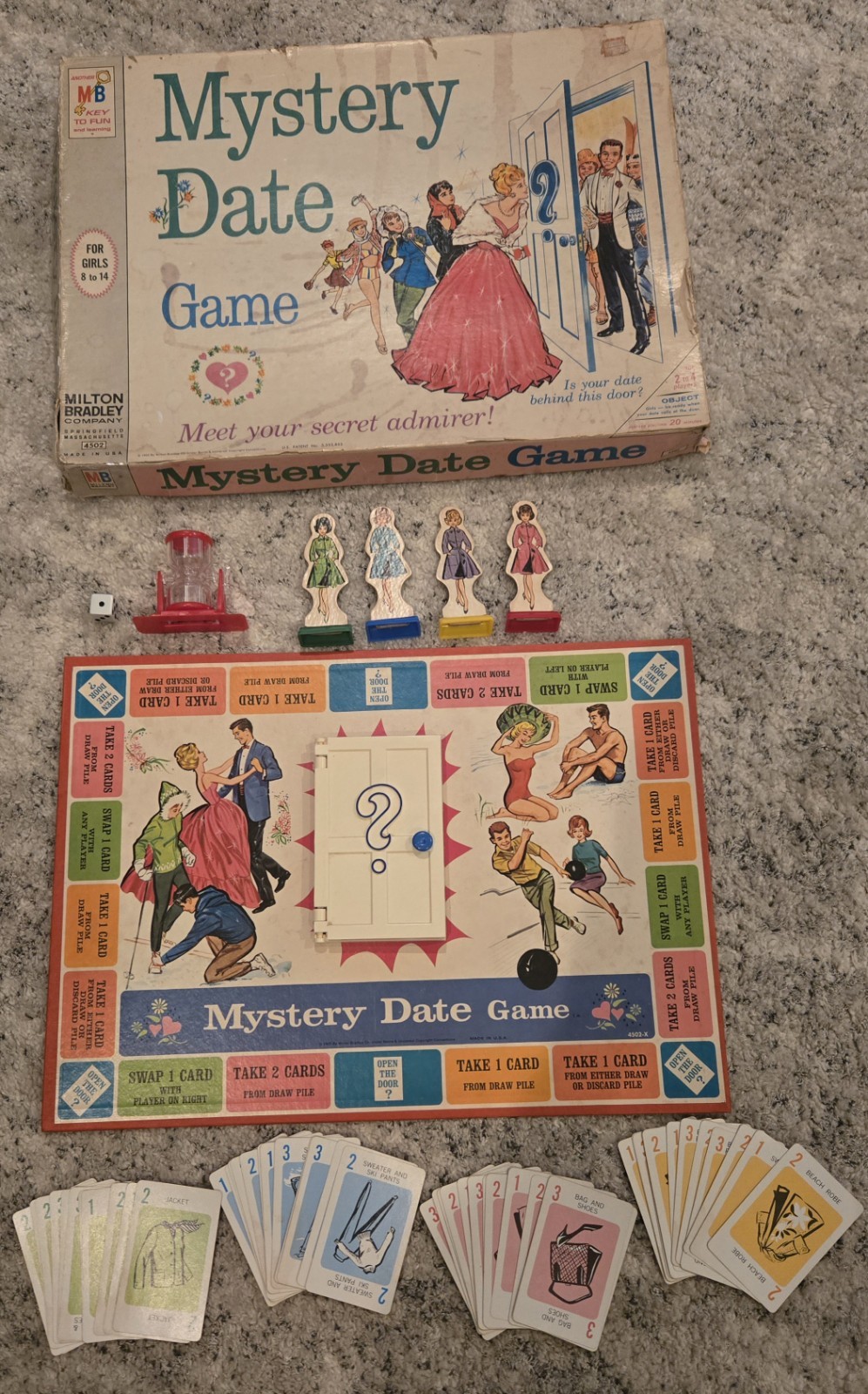 Mystery Date Game Board Game Vintage Complete Set 1965 Milton Bradley Mystery Date Game Board Game Vintage Complete Set 1965 Milton Bradley