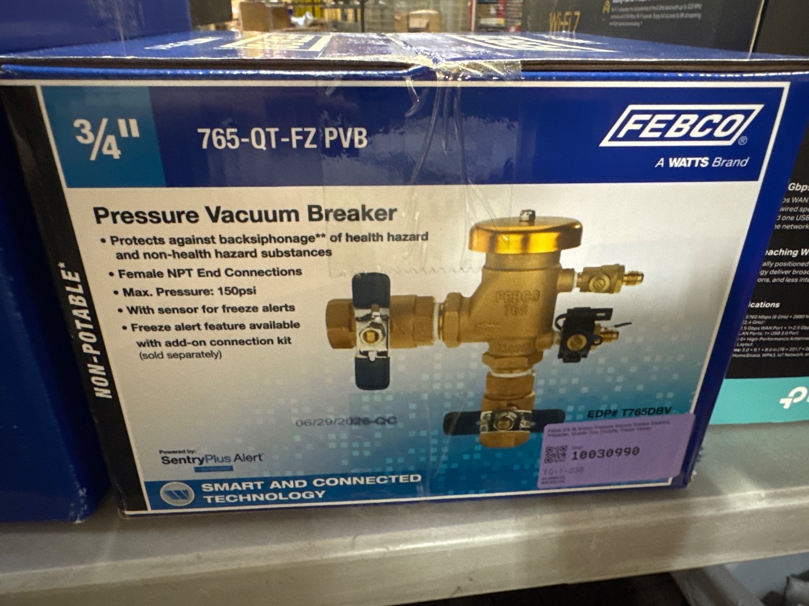 Febco 765DBV, 3/4in. Vacuum Breaker Backflow Preventer 765 Series 765-QT PVB 3/4