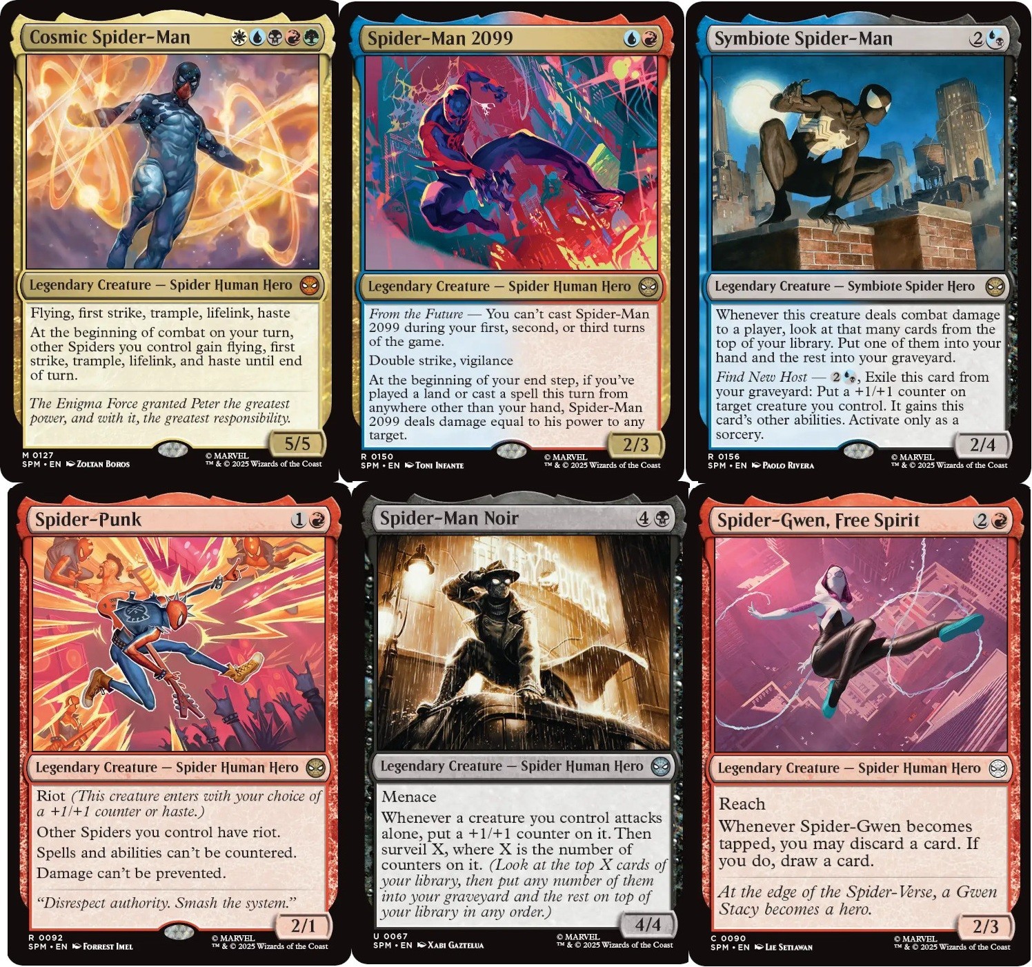 MTG Commander Cosmic Spider-Man Deck - Spider-Punk - Symbiote - rEDH  100 Cards