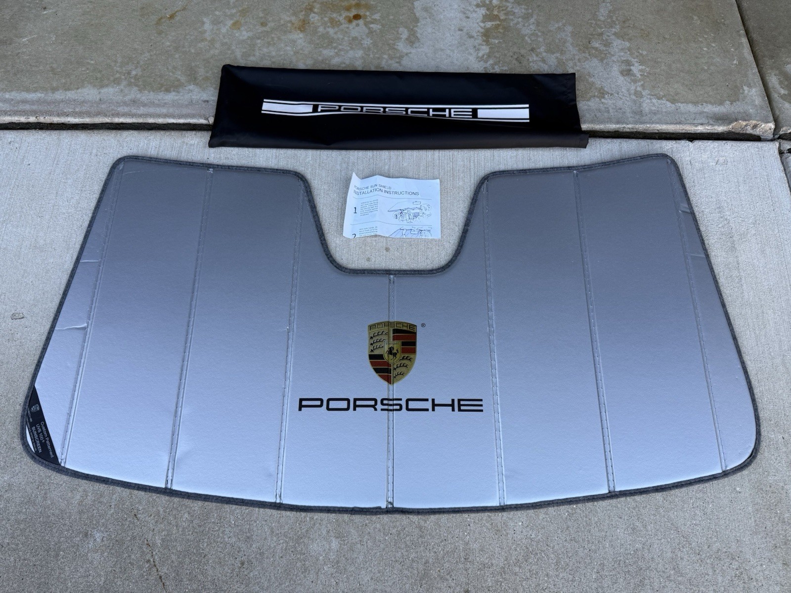 Porsche Macan Genuine OEM Sunshade For Windshield UP50595 With Bag Great