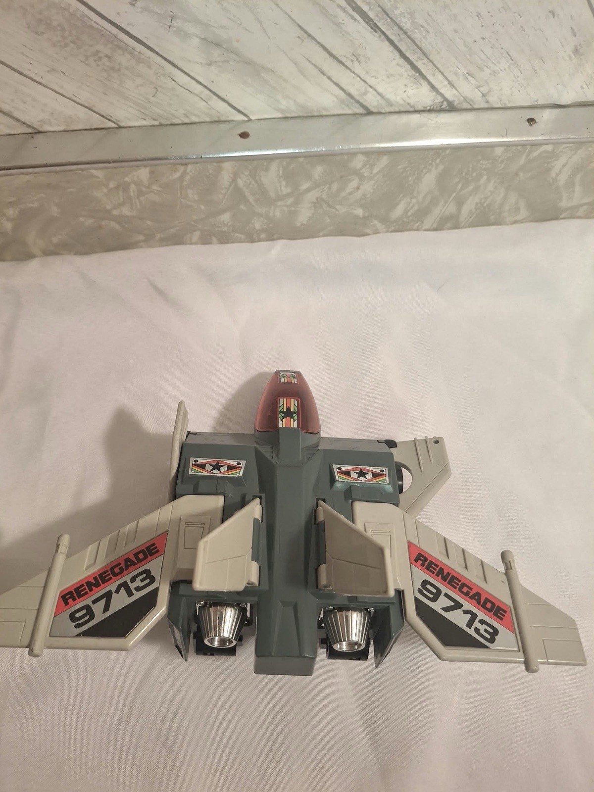 Vintage 1985 Bandai GoBots Renegade 9713 Transforming Jet Robot Toy AS IS READ