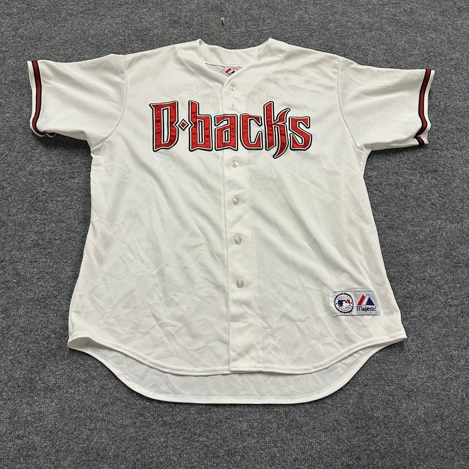 Majestic Baseball Jersey Mens Size XL Arizona Diamondbacks Brandon Webb 17 White