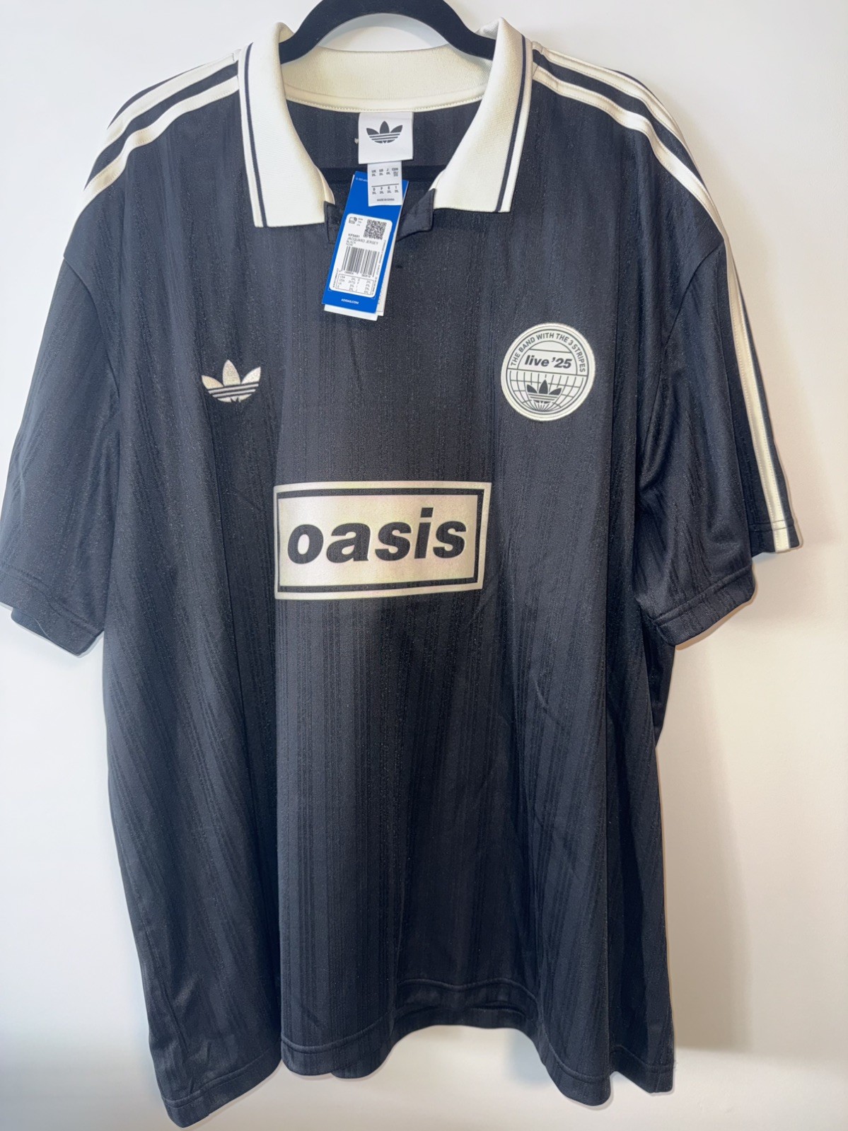 Toronto Canada Exclusive Adidas x Oasis tour jacquard jersey black Size 2XL