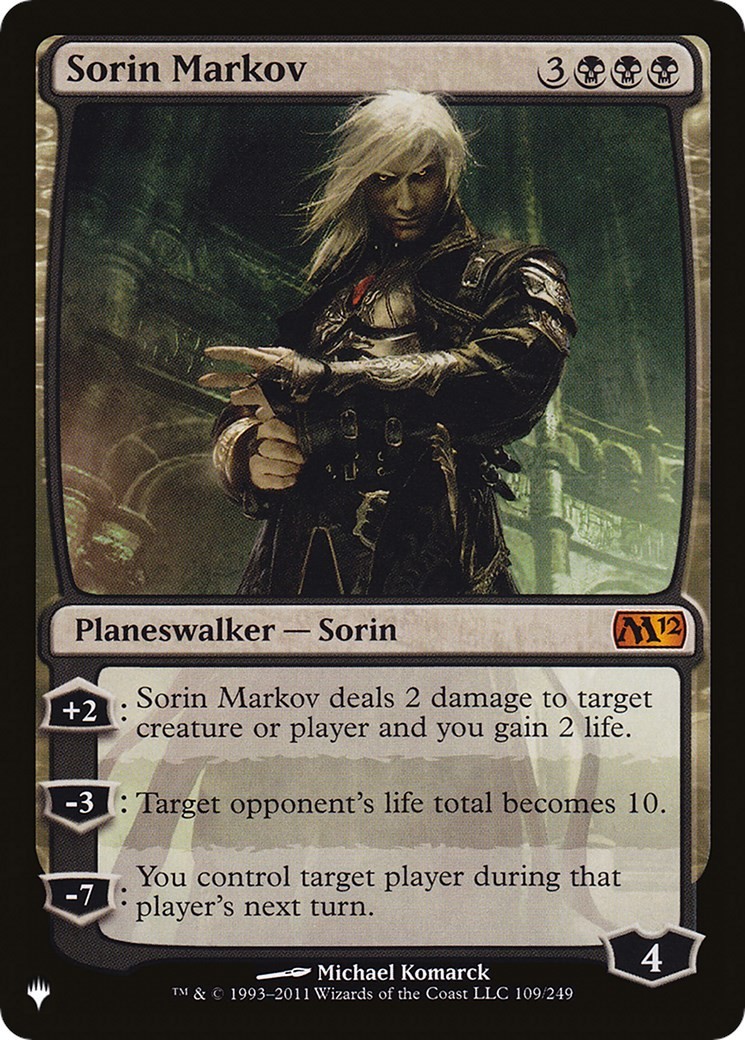 Sorin Markov (M12) - 109/249 - NM - The List Reprints