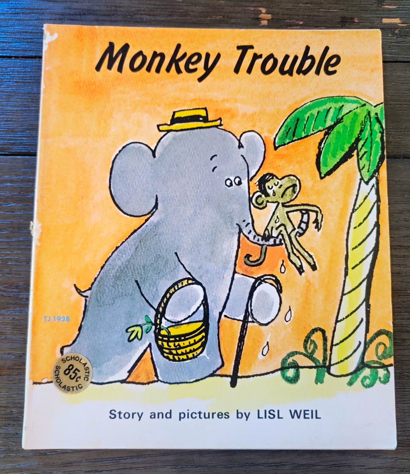 Vintage 1971 Scholastic Monkey Trouble by Lisl Weil