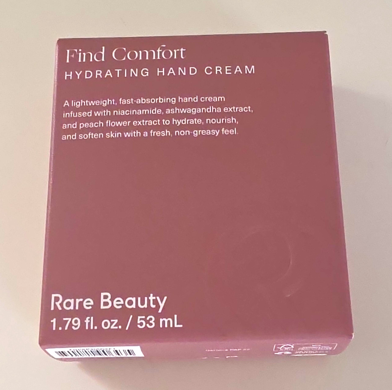Rare Beauty Find Comfort Hydrating Hand Cream Niacinamide 1.79 fl oz/53 mL