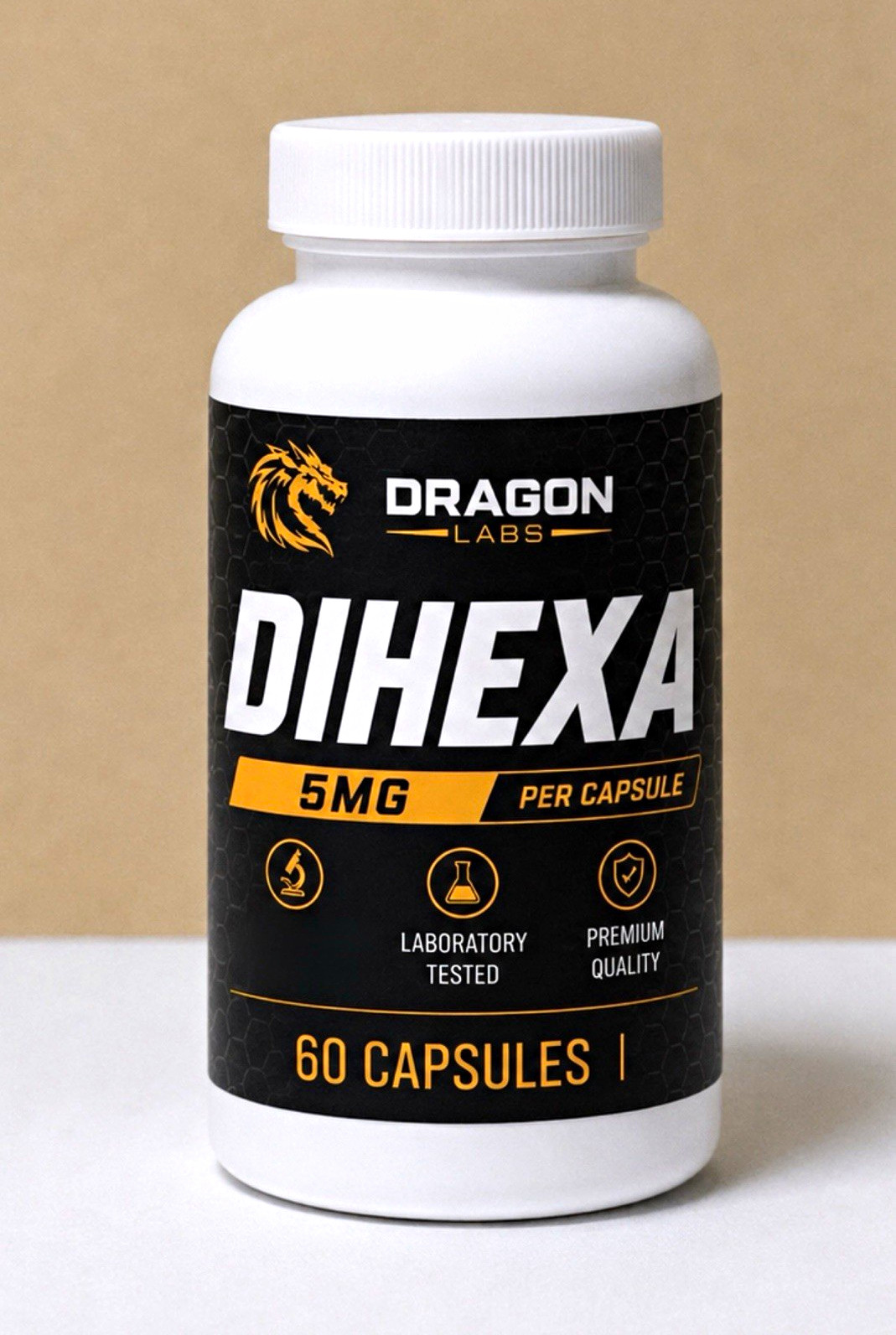 Dragon Labs Dihexa 5mg Capsules 60 Ct Laboratory Tested Premium Quality