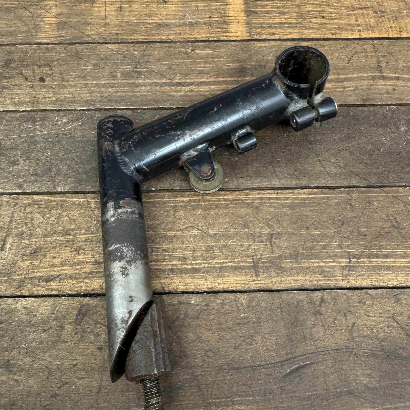 Vintage Quill Pulley Stem 25.4 Clamp Black Steel 1989 Ritchey 80s MTB 22.2 1\