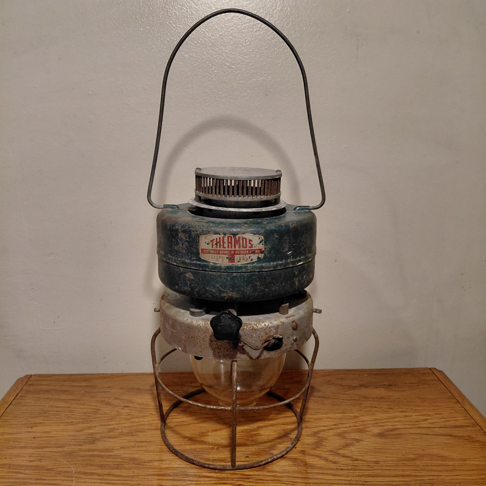 See Video ~ Vintage Thermos Inverted Camp Lantern ~ Model 8321 By King-Seeley