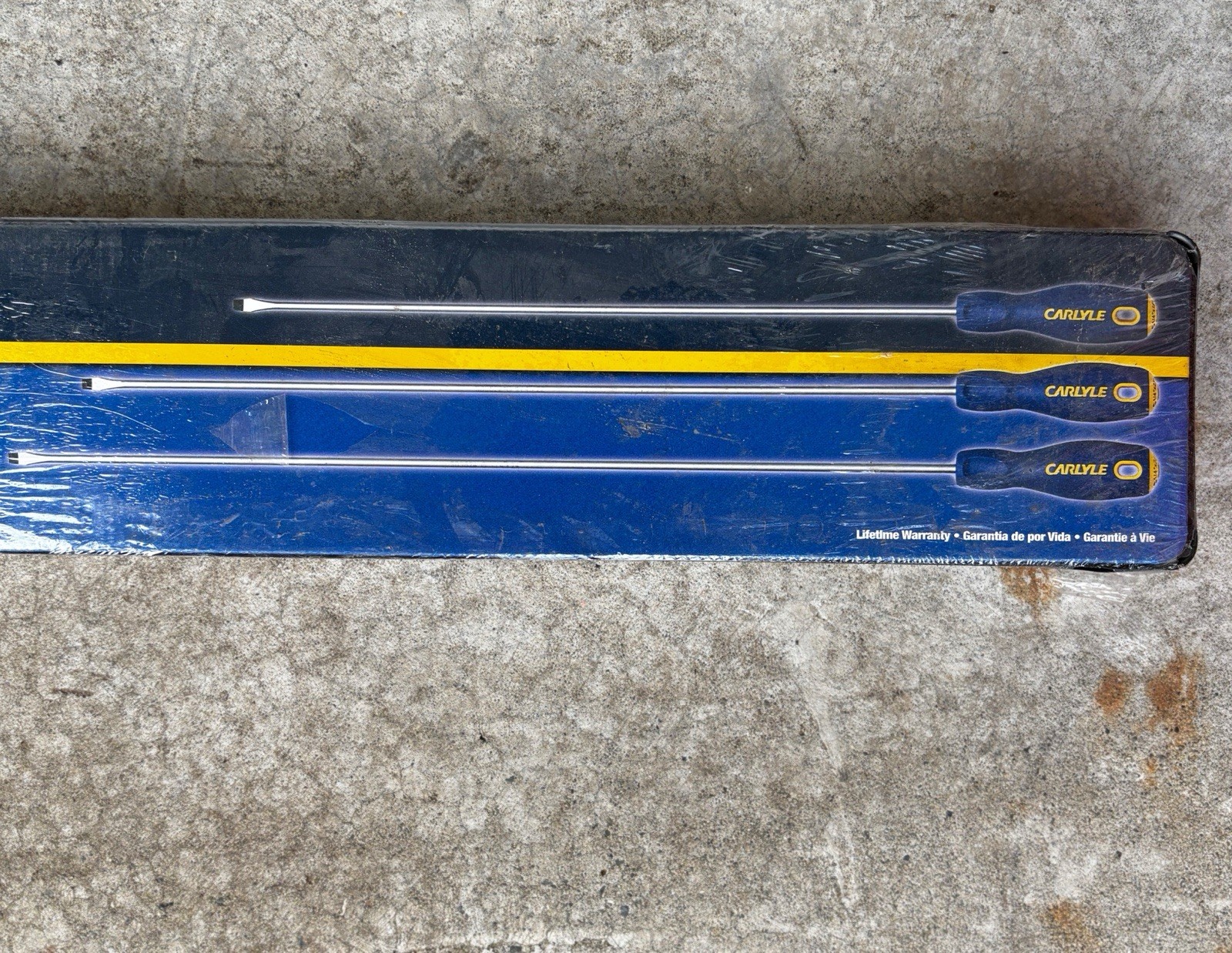 Carlyle Tools 3-Piece Blue/Yellow Screwdriver Set Manual Hand Tool NEW Carlyle Tools 3-Piece Blue/Yellow Screwdriver Set Manual Hand Tool NEW
