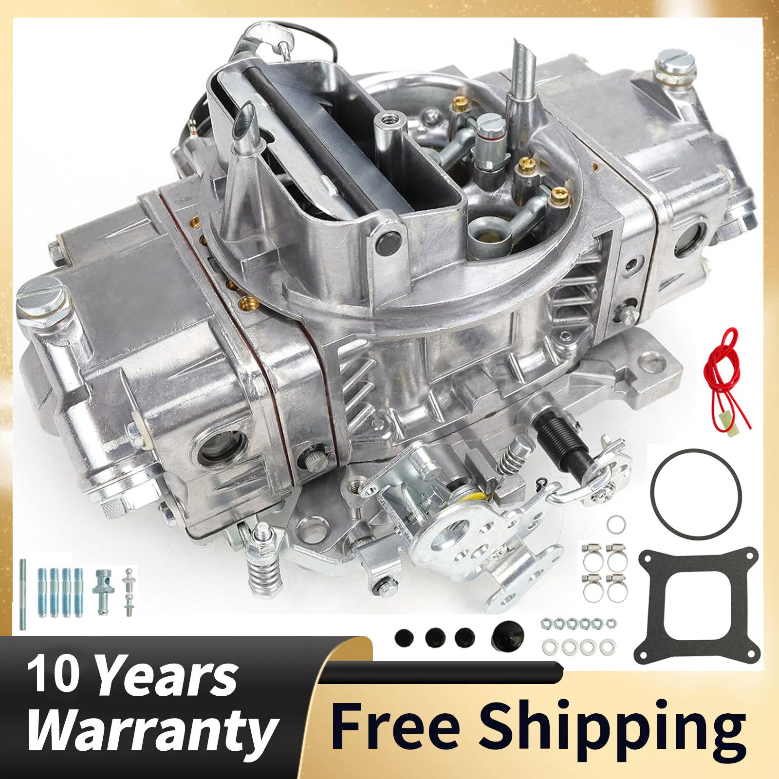 For BR-67255 4 Barrel 650 CFM Brawler Double-Pumper Carburetor Electric Choke US