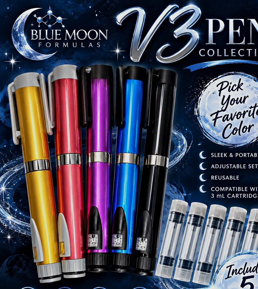 V3 Reusable Adjustable Ball Point Pen w/ 5 Cartridges 3mL V3 Reusable Adjustable Ball Point Pen w/ 5 Cartridges 3mL