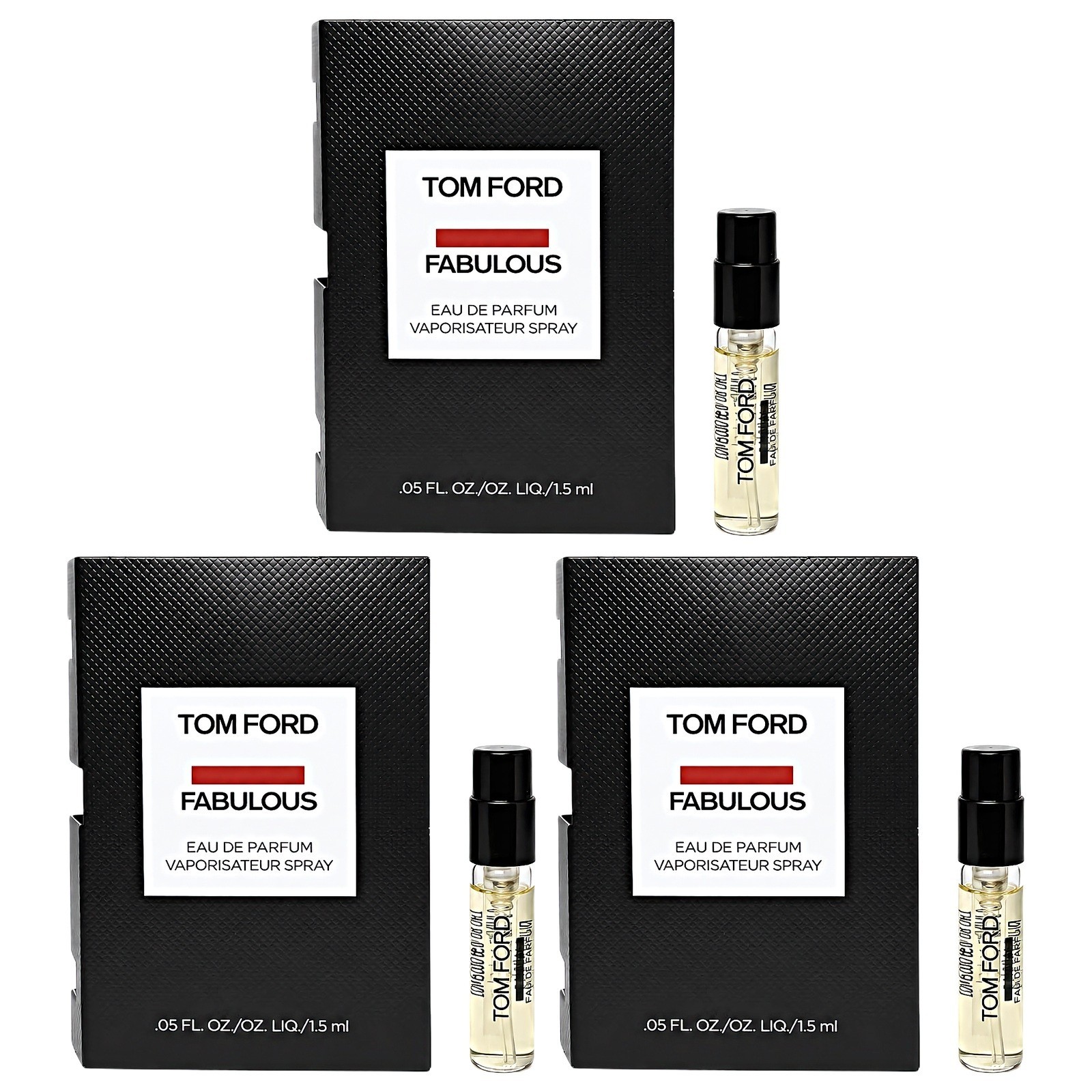 3 X Tom Ford Fabulous Sample Spray 1.5ml / 0.05oz New Eau de Parfum EDP 3 X Tom Ford Fabulous Sample Spray 1.5ml / 0.05oz New Eau de Parfum EDP