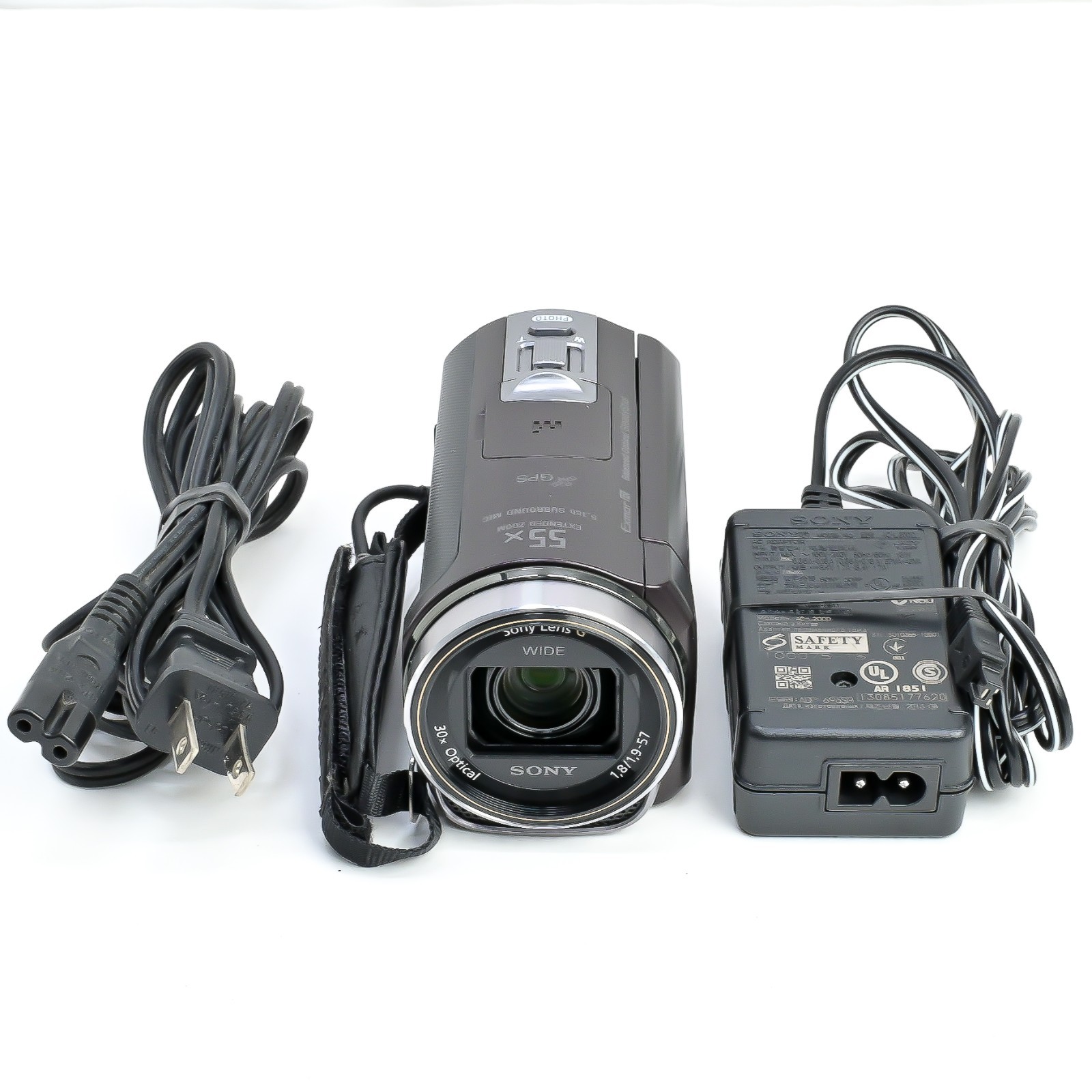 English Ok Near Mint Sony Handycam HDR-CX430V 32GB 30x Zoom Camcorder Full HD