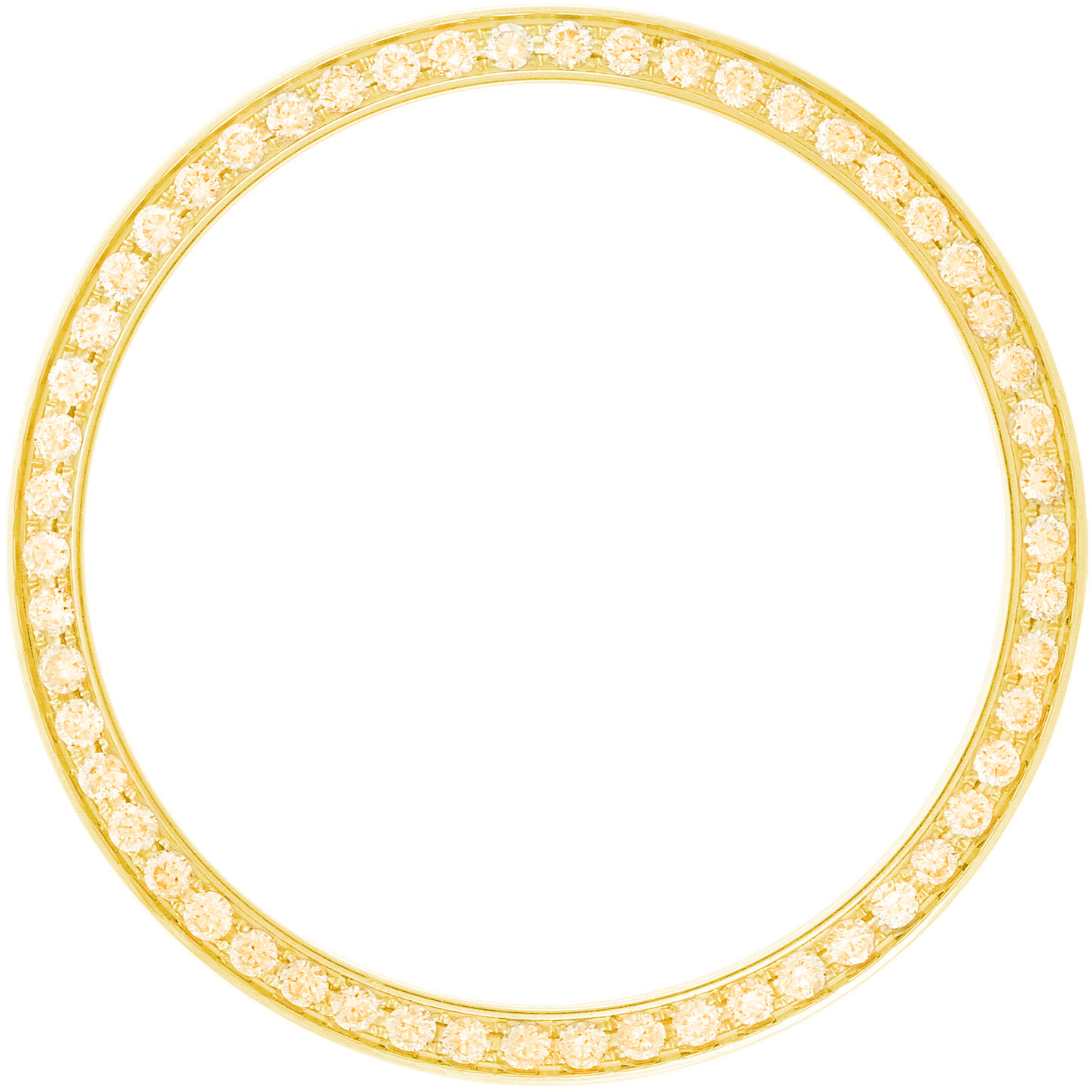 Custom Lab Grown Diamond Bezel For Rolex Datejust 36mm Watch 14k Gold Finish