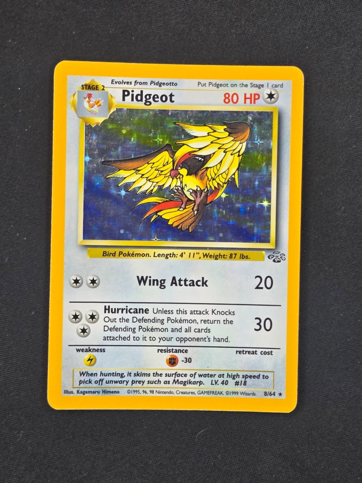 Pidgeot Jungle #8 Excellent