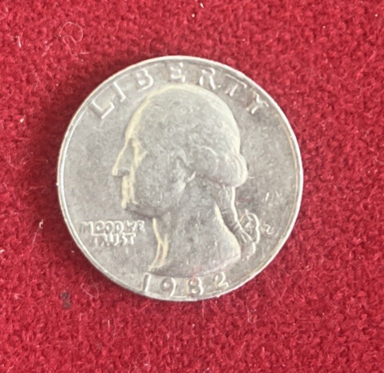 1982-P Washington Quarter 25C Doubled Die Variety Business Strike KM#164 1982-P Washington Quarter 25C Doubled Die Variety Business Strike KM#164