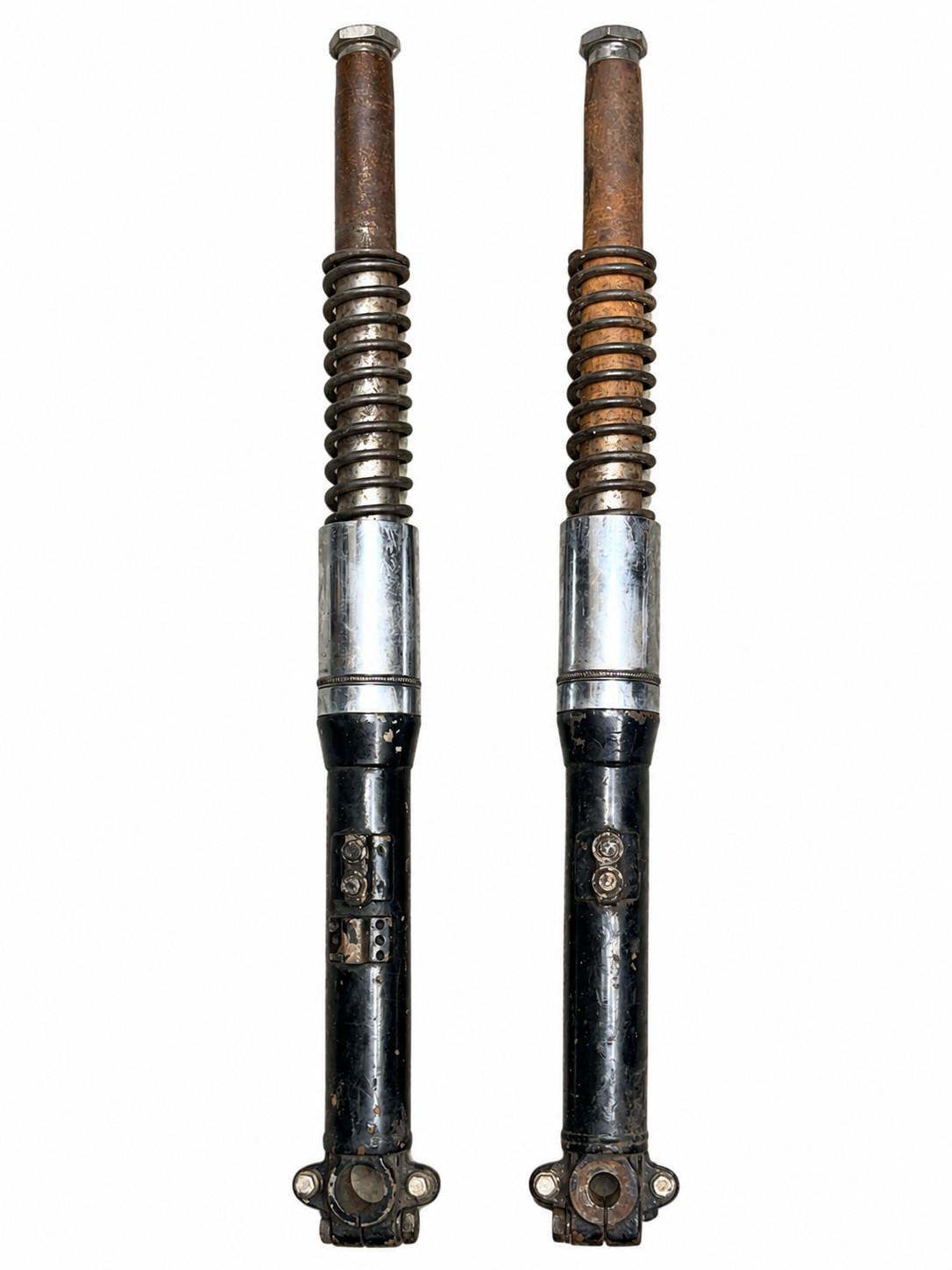 1949-1953 BSA A10 Plunger A7 650 Golden Flash Front Fork Legs Pair Tubes Core