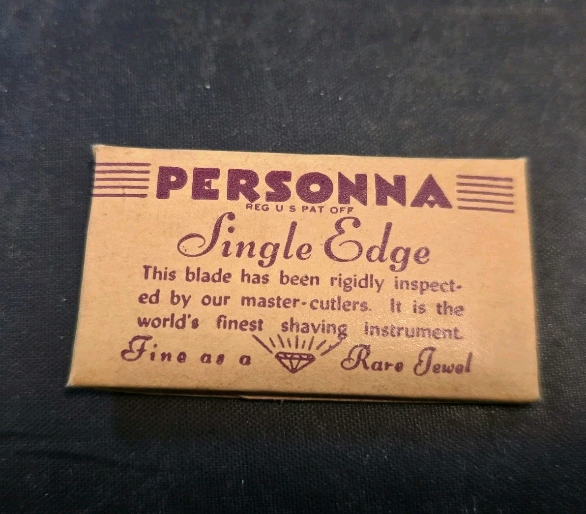 Antique Vintage Personna Precision Razor Blade USA Original Sleeve Unopened Antique Vintage Personna Precision Razor Blade USA Original Sleeve Unopened