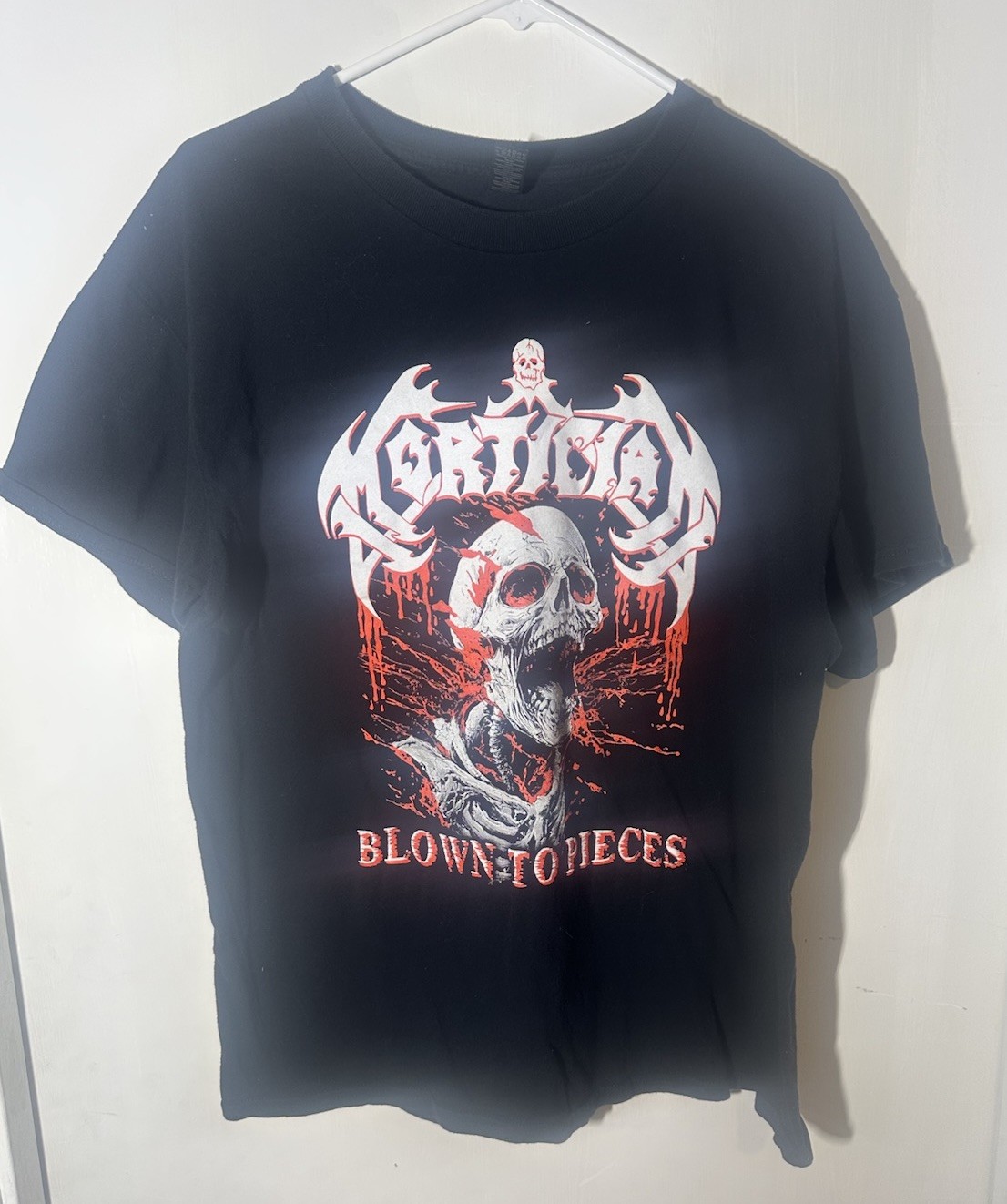 Mortician Band Shirt Blown To Pieces Metal Threat Fest 2024 Chicago, IL. size L