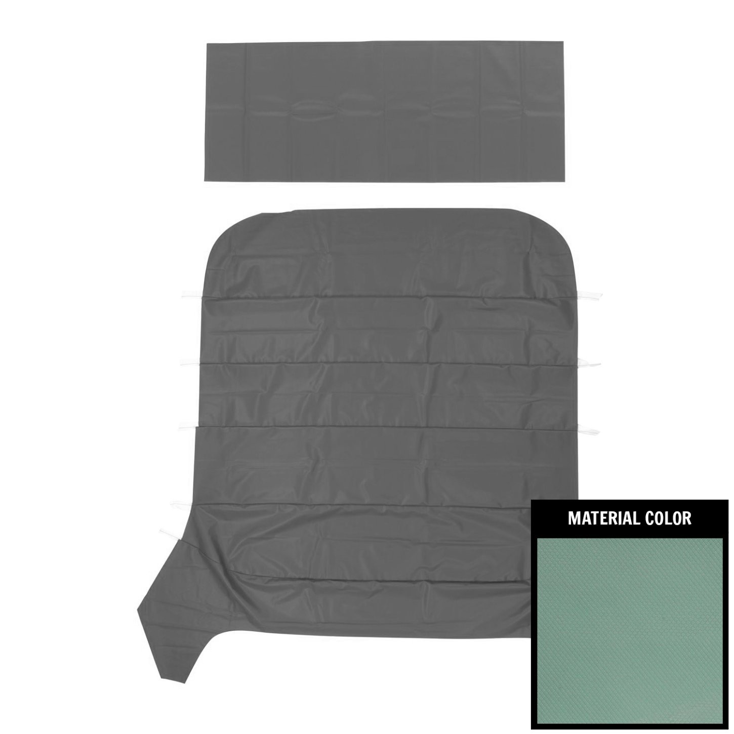 PUI Interiors 62XH107A 62-65 Fits Chevy II Nova 2 Door Aqua Headliner