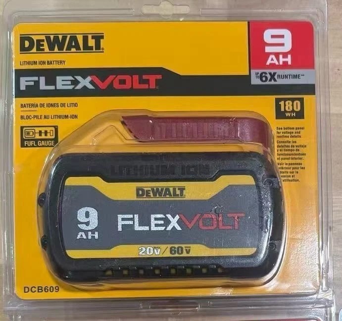 1 PACK DCB609 20V/60V MAX FLEXVOLT 9.0Ah Lithium-Ion Battery Tool Batteries New 1 PACK DCB609 20V/60V MAX FLEXVOLT 9.0Ah Lithium-Ion Battery Tool Batteries New