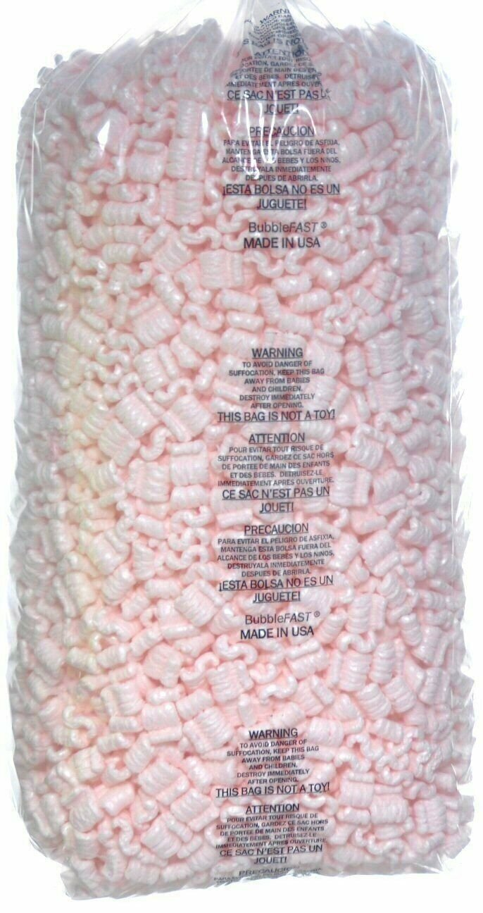 Packing Peanuts 3.5 cu ft - 1 Bag Pink Anti Static Popcorn Packing Peanuts 3.5 cu ft - 1 Bag Pink Anti Static Popcorn
