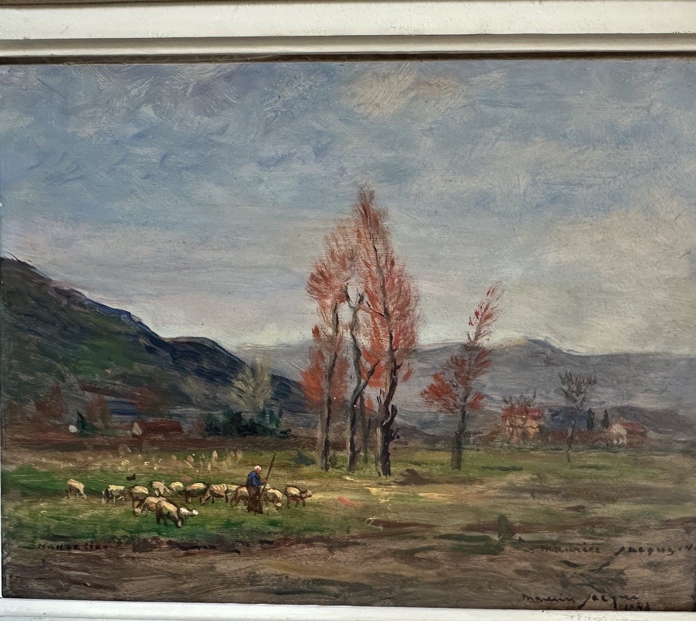 1940s Maurice Jacques Original Oil Painting 19.5\